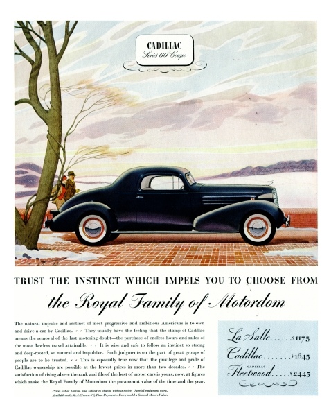 Ad_1936s_Trust_the_Instinct.jpg - 1936 - Trust the instinct which impels you to choose from the royal family of motordom