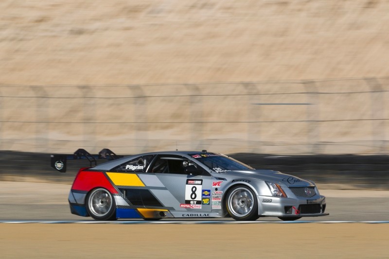 2012_CTS-V_Racing_LagunaSeca_7950.jpg - [de]Cadillac Rennteam, SCCA Pro Racing Pirelli World Challenge in Laguna Seca, Monterey, Kalifornien am 11. Mai 2012. Andy Pilgrim fuhr den CTS-V Coupe Nr.8 auf den zweiten Platz GT, und Johnny O'Connell erreichte mit CTS-V Coupe Nr.3 den siebten Platz GT[en]Cadillac Racing, SCCA Pro Racing Pirelli World Challenge, Laguna Seca, Monterey, California, May 11, 2012. Andy Pilgrim drove the #8 Cadillac CTS-V Coupe to second in GT and Johnny O'Connell drove the #3 Cadillac CTS-V Coupe to seventh in GT (Richard Prince/Cadillac Racing Photo).