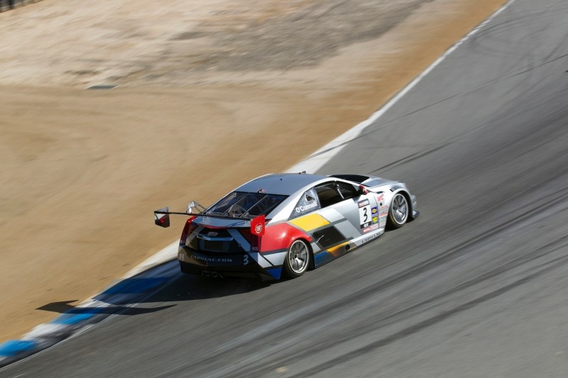 2012_CTS-V_Racing_LagunaSeca_8003.jpg - [de]Cadillac Rennteam, SCCA Pro Racing Pirelli World Challenge in Laguna Seca, Monterey, Kalifornien am 11. Mai 2012. Andy Pilgrim fuhr den CTS-V Coupe Nr.8 auf den zweiten Platz GT, und Johnny O'Connell erreichte mit CTS-V Coupe Nr.3 den siebten Platz GT[en]Cadillac Racing, SCCA Pro Racing Pirelli World Challenge, Laguna Seca, Monterey, California, May 11, 2012. Andy Pilgrim drove the #8 Cadillac CTS-V Coupe to second in GT and Johnny O'Connell drove the #3 Cadillac CTS-V Coupe to seventh in GT (Richard Prince/Cadillac Racing Photo).