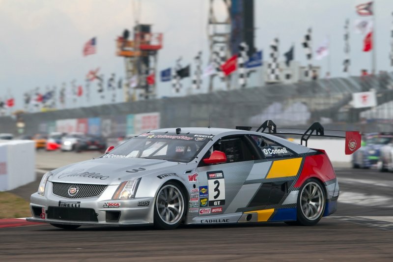 2012_CTS-V_Racing_StPetersburg_21.jpg - [de]Cadillac Rennteam, SCCA Pro Racing Pirelli World Challenge in St. Petersburg, Florida, am 24.-25. März  2012. Andy Pilgrim fuhr den CTS-V Coupe Nr.8, Johnny O'Connell CTS-V Coupe Nr.3[en]Cadillac Racing, SCCA Pro Racing Pirelli World Challenge, St. Petersburg, Florida, March 24-25, 2012. Johnny O'Connell drove the #3 Cadillac CTS-V Coupe,  Andy Pilgrim drove the #8 Cadillac CTS-V Coupe (Richard Prince/Cadillac Racing Photo).