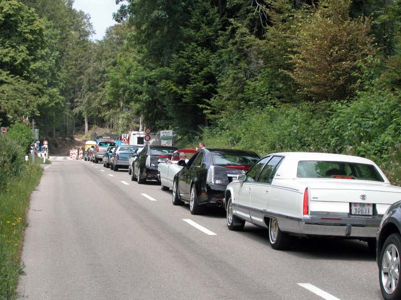 0116_DSCN6092.JPG - Die Strasse über die Saalegg wurde repariert, bei der Baustelle gab es eine kleine Wartezeit