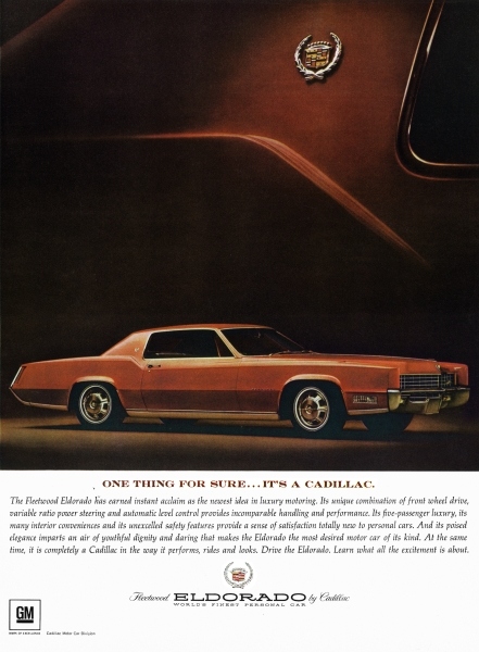 Ad_1967s_One_Thing_for_sure.jpg - 1967 - One thing for sure ... it's a Cadillac