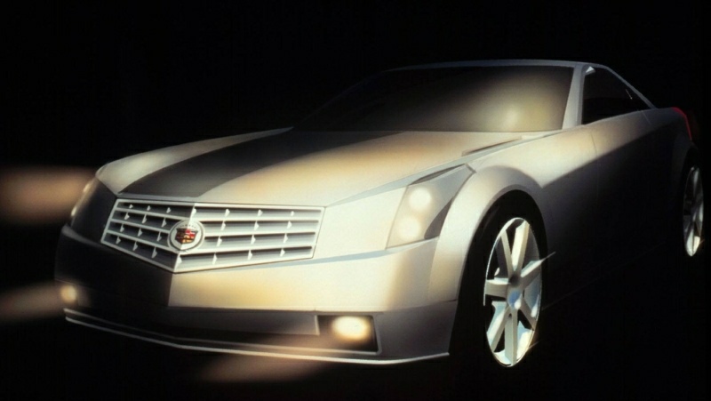 1998_Evoq_03.jpg - [de]Die erste Design-Skizze des Evoq, eines Luxus Roadster Konzepts, wurde im August 1998 publiziert[en]Cadillac released the first design sketch of Evoq, a luxury roadster concept that explores a bold design direction for future Cadillac models.(8/17/98)