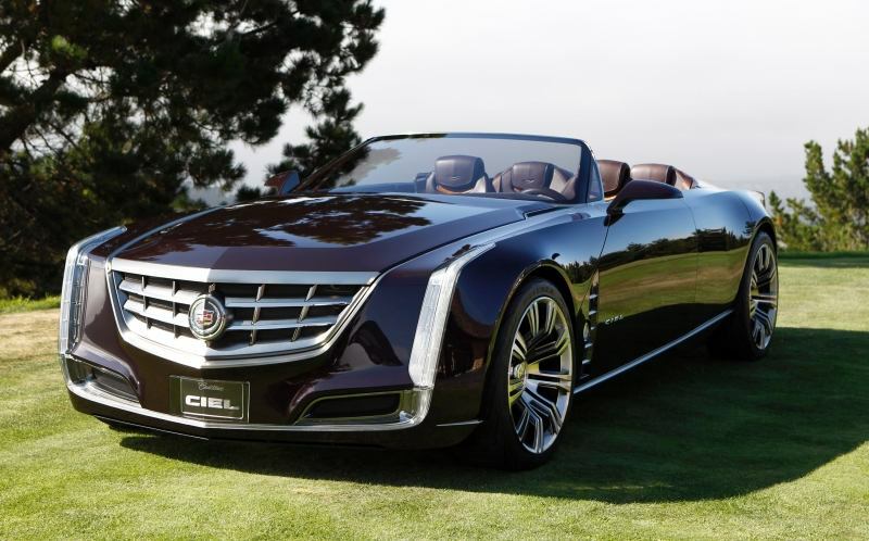 2011_Ciel_Pebble-Beach_02_3000x1867.jpg - [de]Cadillac präsentiert das Ciel Konzept, ein offenes Grand-Tour-Auto, am 18. August 2011 in Carmel, Kalifornien.[en]Cadillac introduces the Ciel concept, an open-air grand-touring car Thursday, August 18, 2011 in Carmel, California. The Ciel - pronounced C-L, the French translation for sky - is a four-seat convertible powered by a twin-turbocharged version of the 3.6-liter Direct Injection V-6 engine, paired with a hybrid system using lithium-ion battery technology. (Cadillac News Photo)