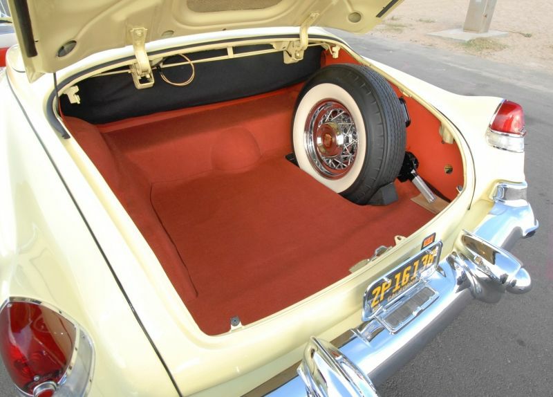 1953_Eldorado_Conv_432.jpg - Inside the trunk of the 1953 Cadillac Eldorado, which was restored by Mike Ventresca of Pasadena, Calif. The car was one of a handful of vintage Cadillacs selected to be alongside the Cadillac Ciel open-air concept on display at the 2011 Pebble Beach Concours d’Elegance alongsi. (Photo courtesy of Mike Ventresca.)